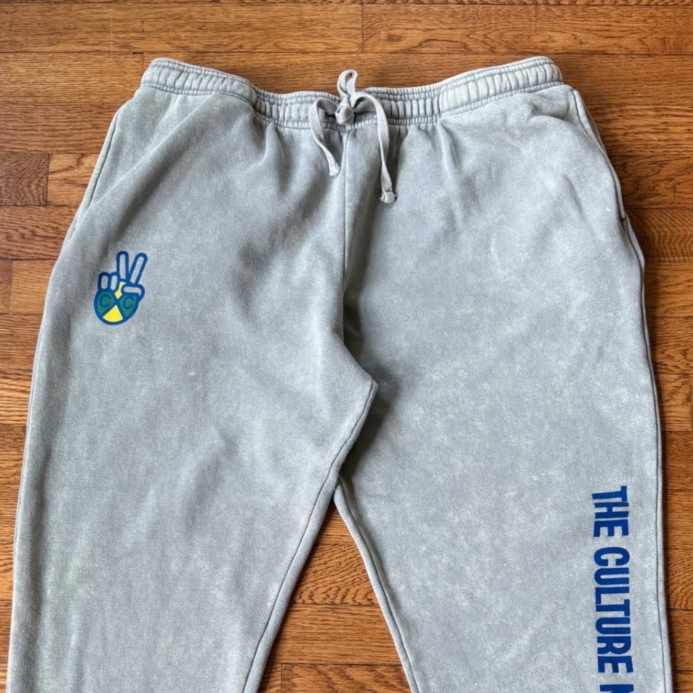 Vintage Cross Colours Gray sweatpants, 90s hip-hop streetwear, Y2K Size XXL